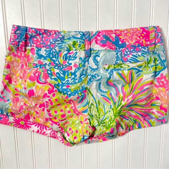 Lilly Pulitzer Callahan Short in Lovers Coral Reef Sz 4/161 - Picture 9 of 9